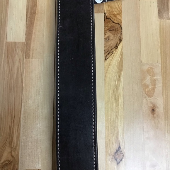 Madcow genuine leather contemporary country vibe dog collar handmade black red - Picture 8 of 14